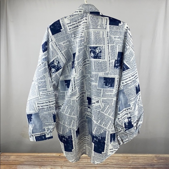 Newspaper Media Statement Shirt L - Picture 2 of 5